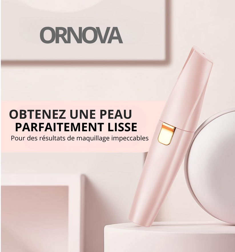 Ornova Tondeuse de précision pour sourcils et visage